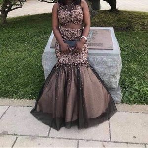 Beautiful Two Piece Prom Dress